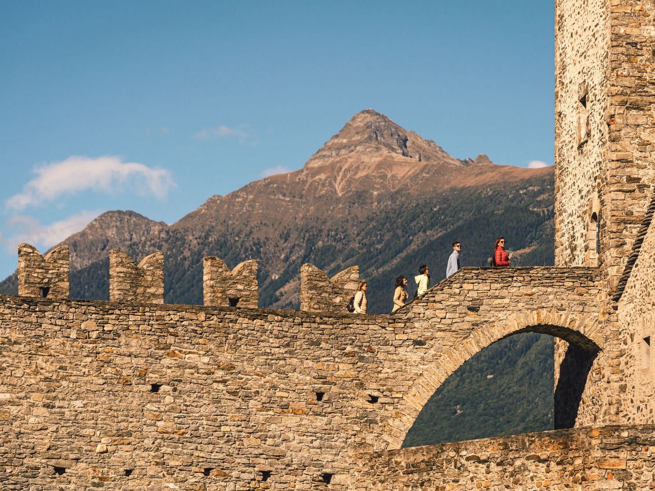 Tagesticket Burg Castel Grande in Bellinzona