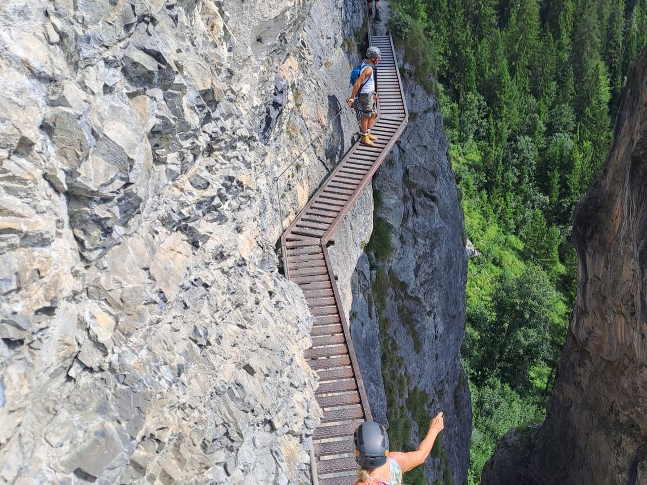 Historischer Klettersteig Pinut für Einsteiger ab Flims