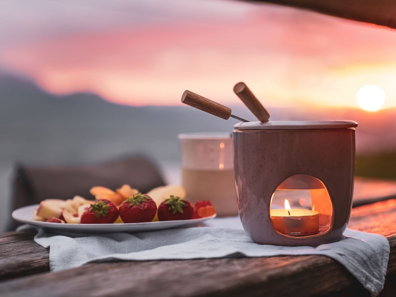 Schokoladenfondue auf der Seebodenalp