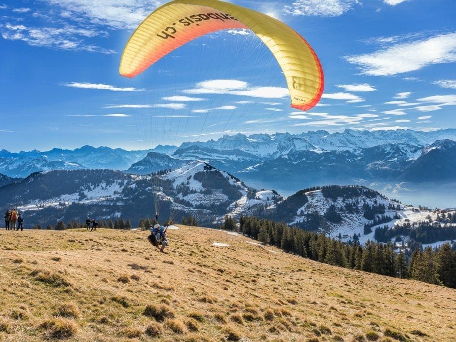 Gleitschirmfliegen Rigi