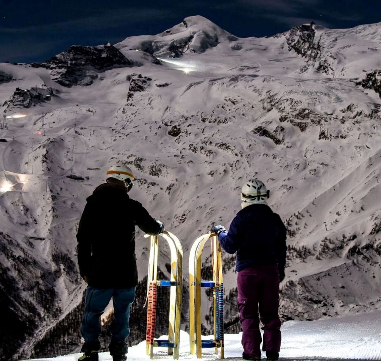 Nachtschlitteln Saas Fee
