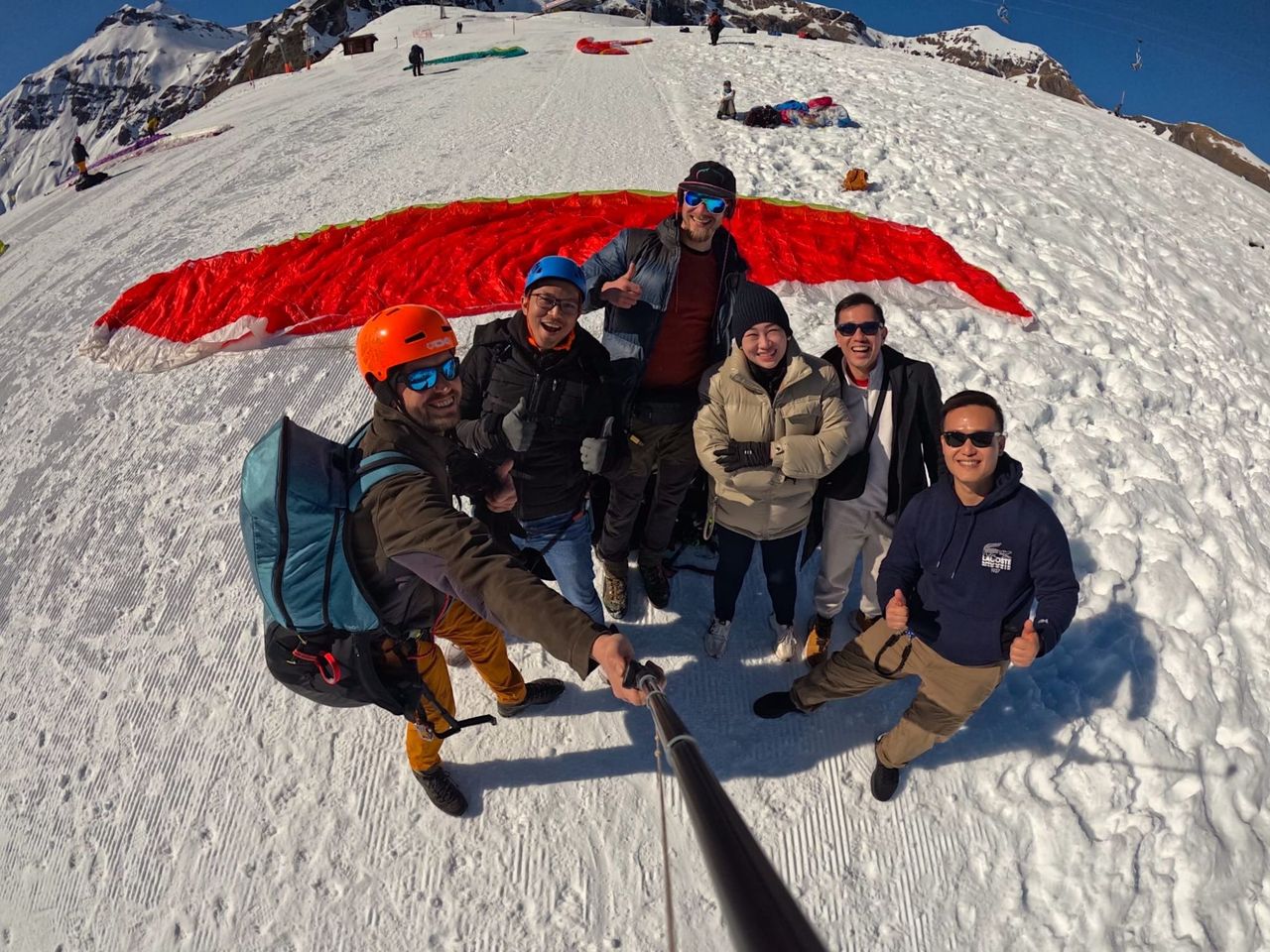 Lauterbrunnental Gleitschirmfliegen ab Mürren