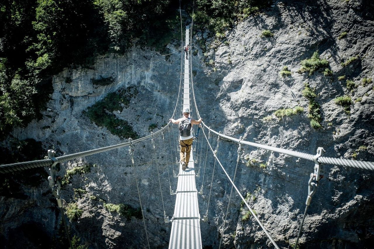 Mürren Nepalbrücke Via Ferrata Gimmelwald