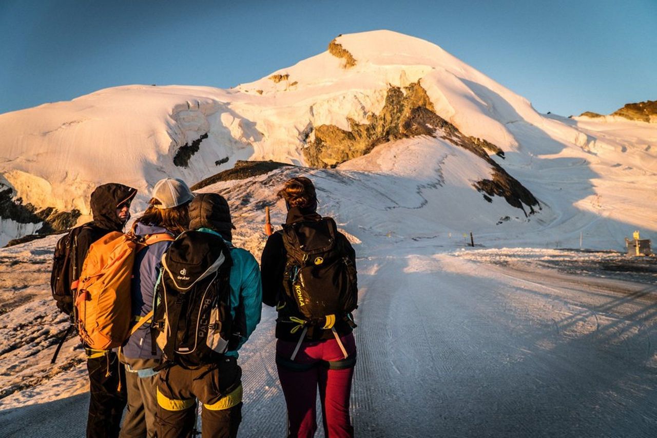 Reisezeiten Schweiz Saas Fee Bergtour Allalin Besteigung