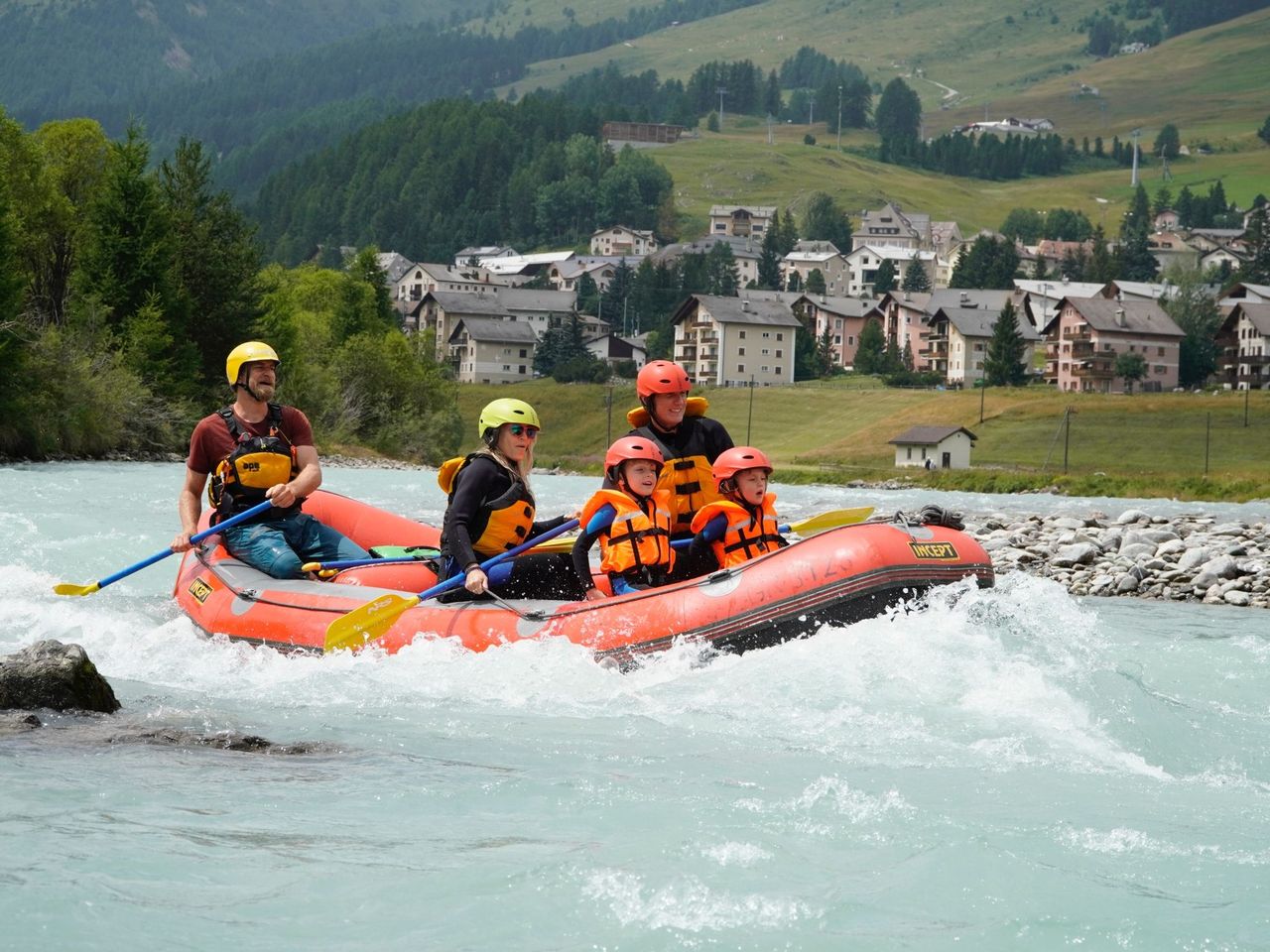 Family Rafting on the Lütschine from Interlaken