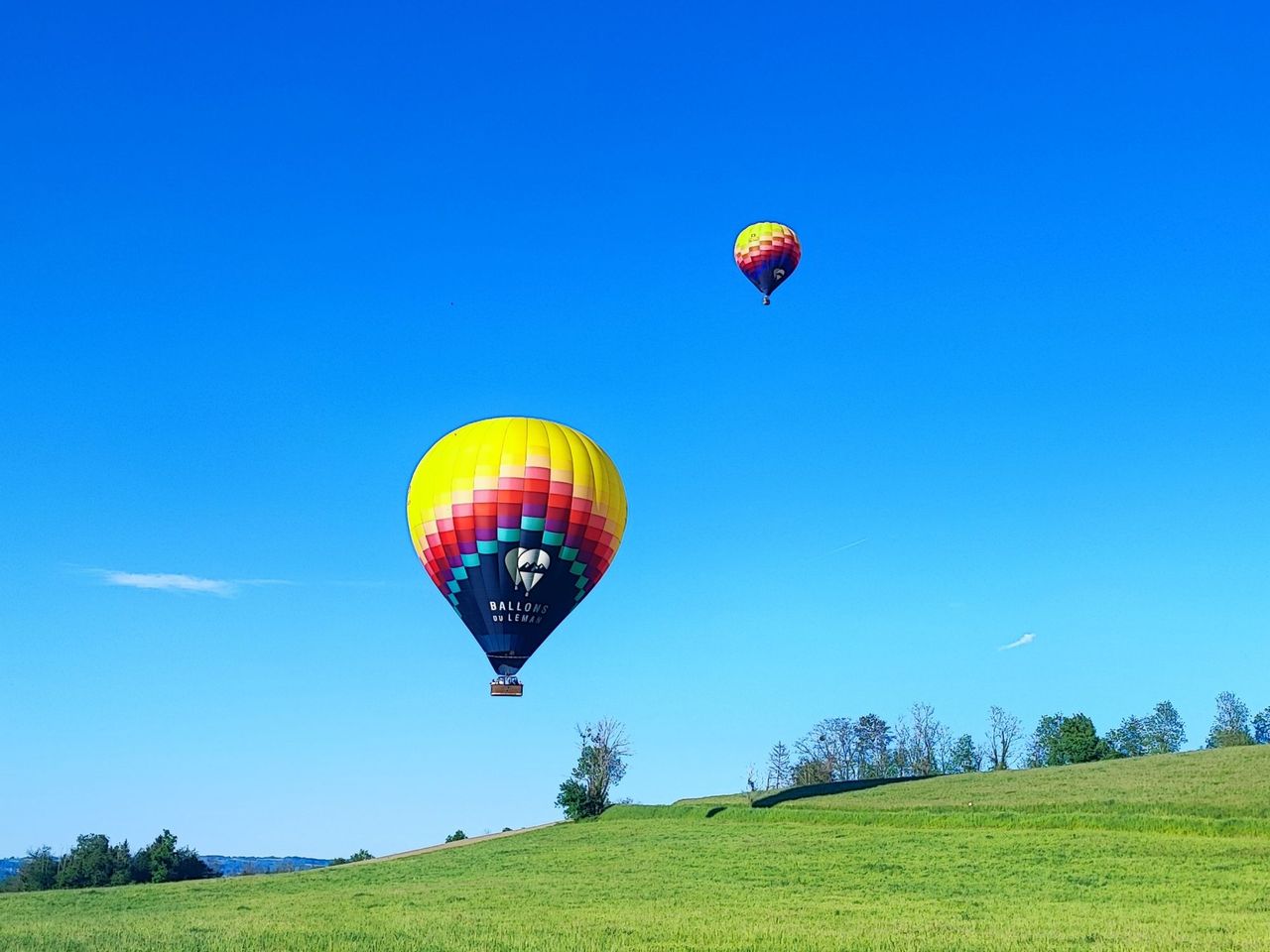 Ballonfahrt in grosser Höhe: Lausanne Region