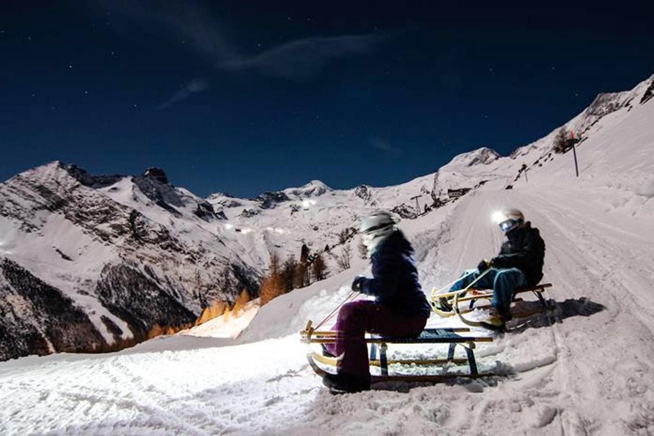 Nachtschlitteln Saas Fee