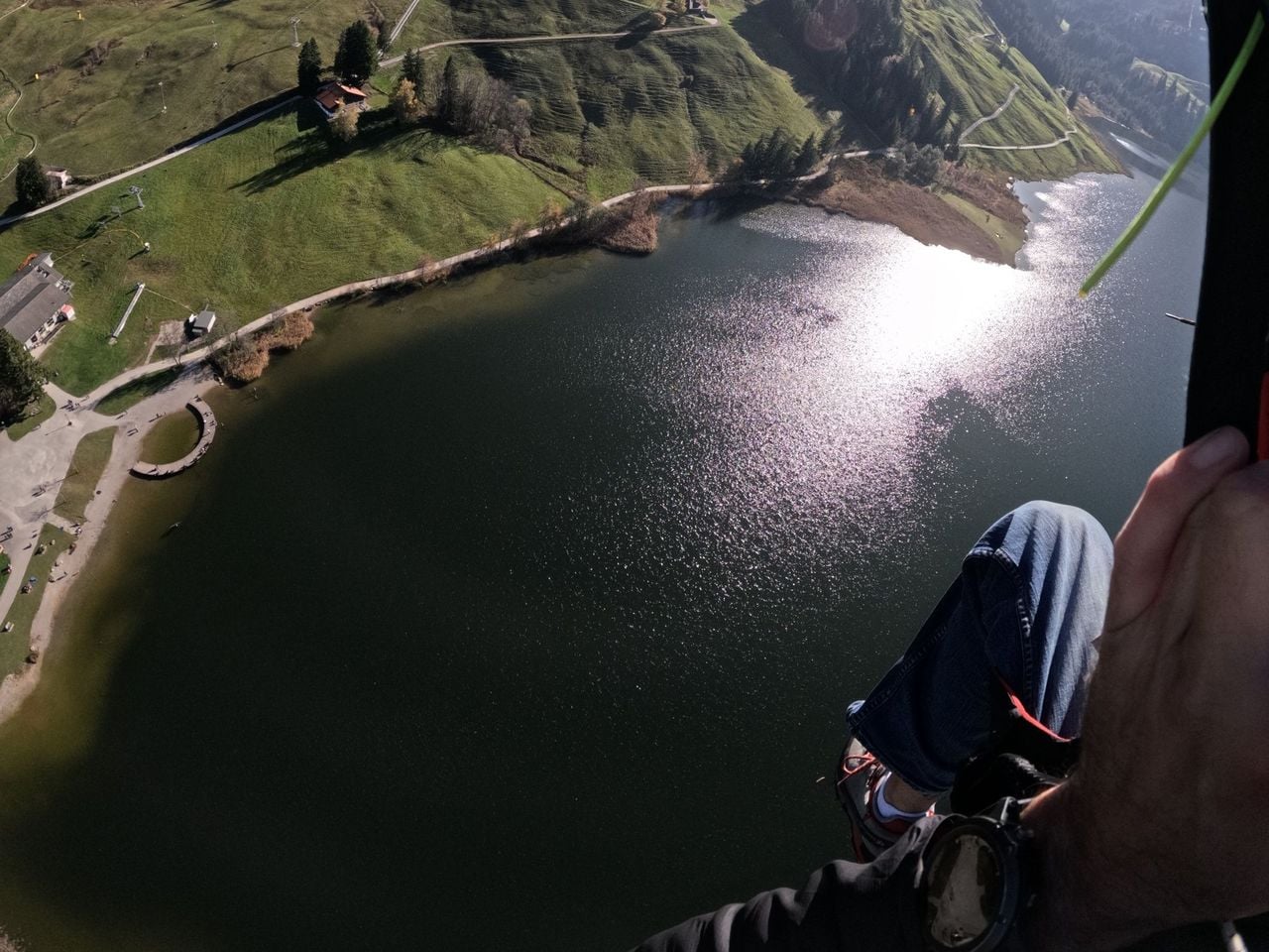 Gleitschirm Tandemflug am Schwarzsee