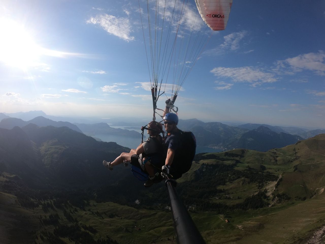 “Thermikflug” Gleitschirm Vierwaldstättersee ab Emmetten