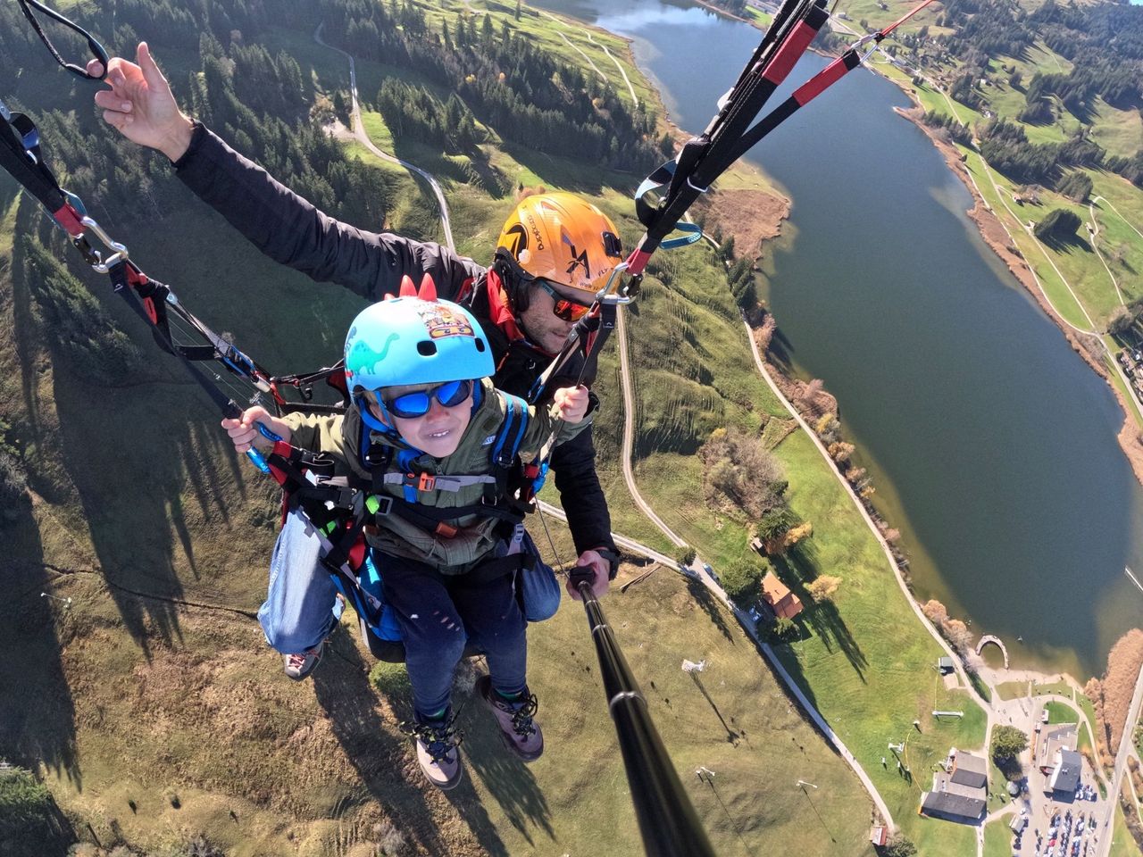 Gleitschirm Tandemflug am Schwarzsee