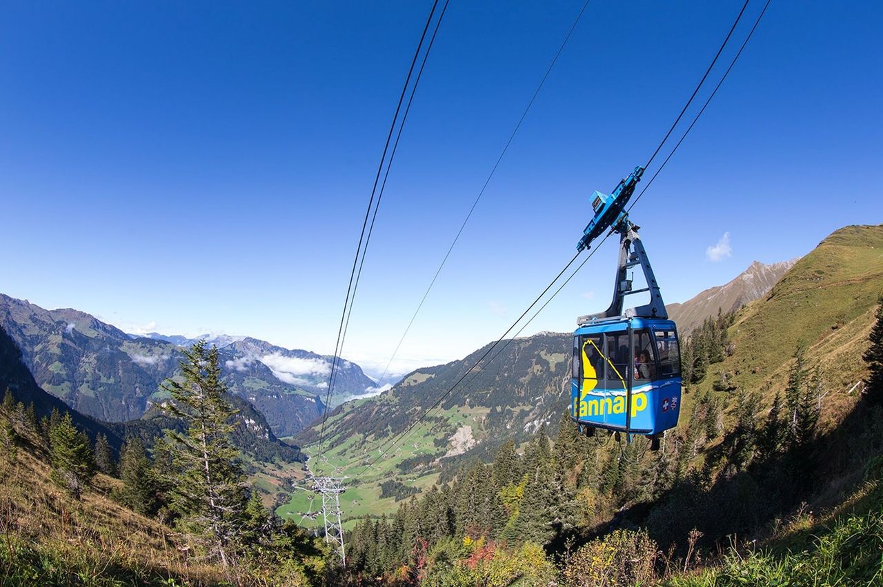 Brunni Engelberg Bannalp Bahn blau