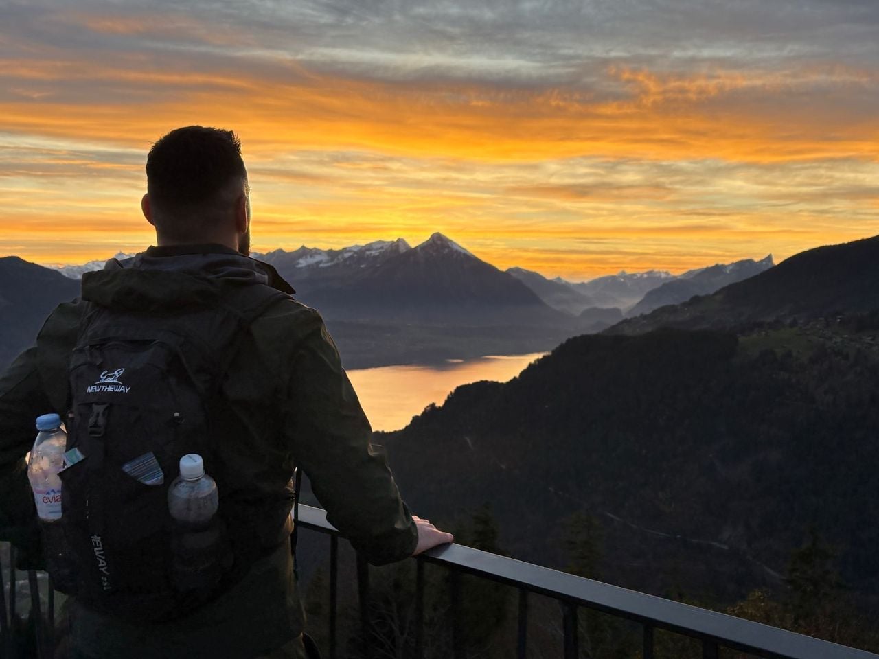 Harder Kulm private Wanderung mit Schweizer Triathlet ab Interlaken