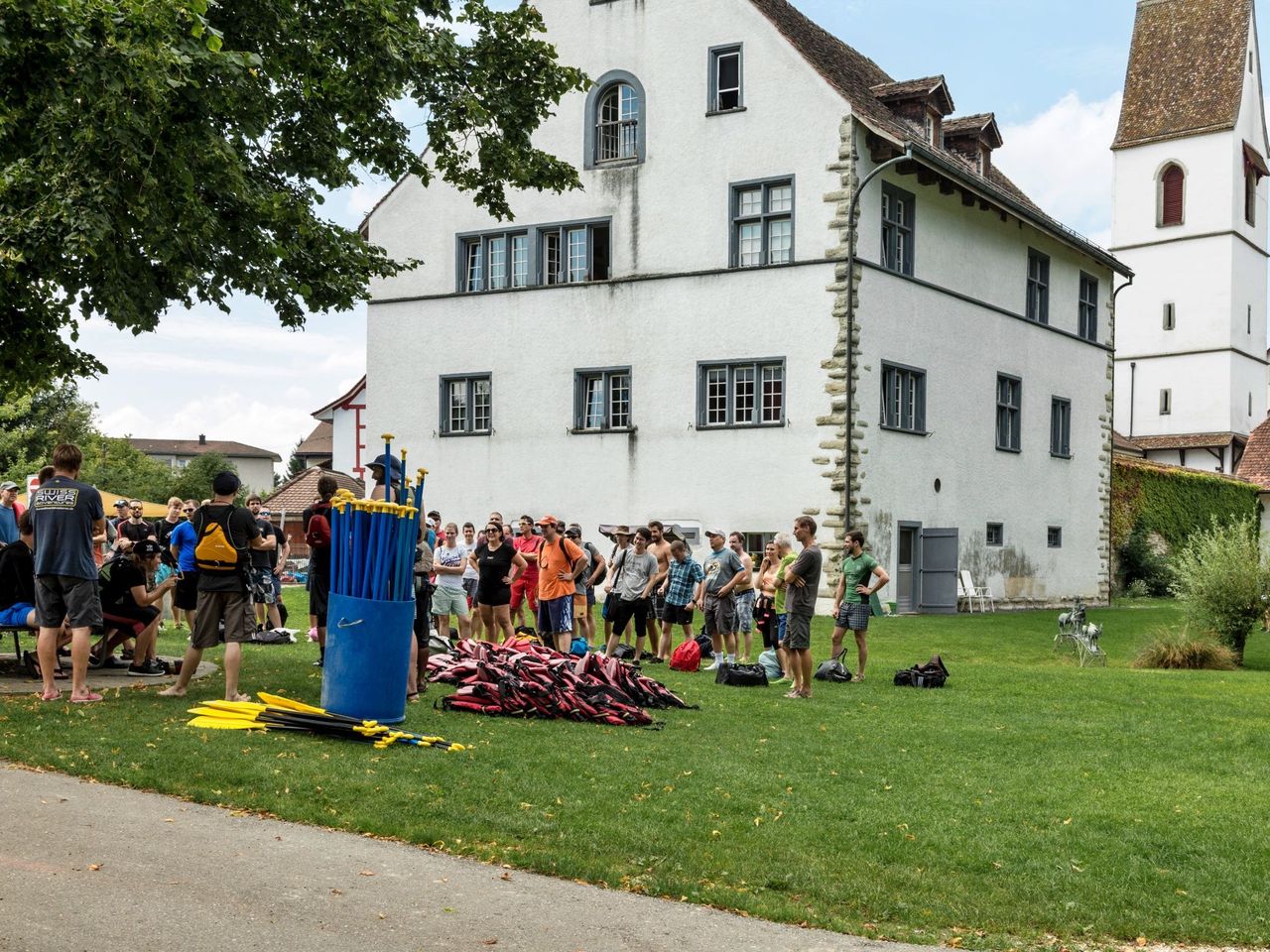 Schlauchboot Halbtagestour Reuss von Bremgarten nach Mellingen 