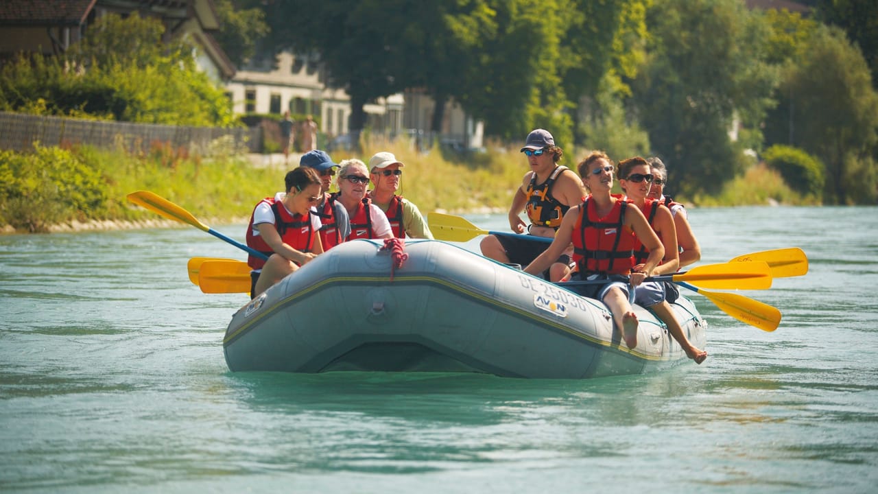 Schlauchboot Fahrt