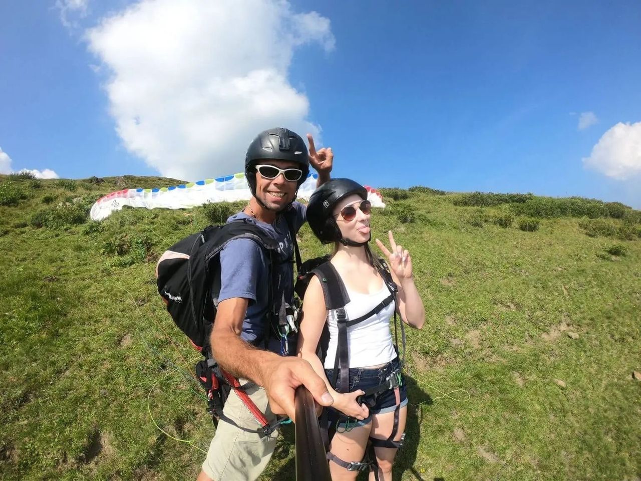 Einsteiger Tandem Gleitschirmflug im Heidiland