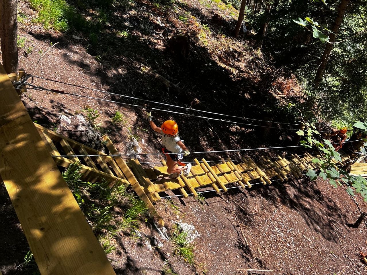 Zipline Course in the Gorge du Pissot