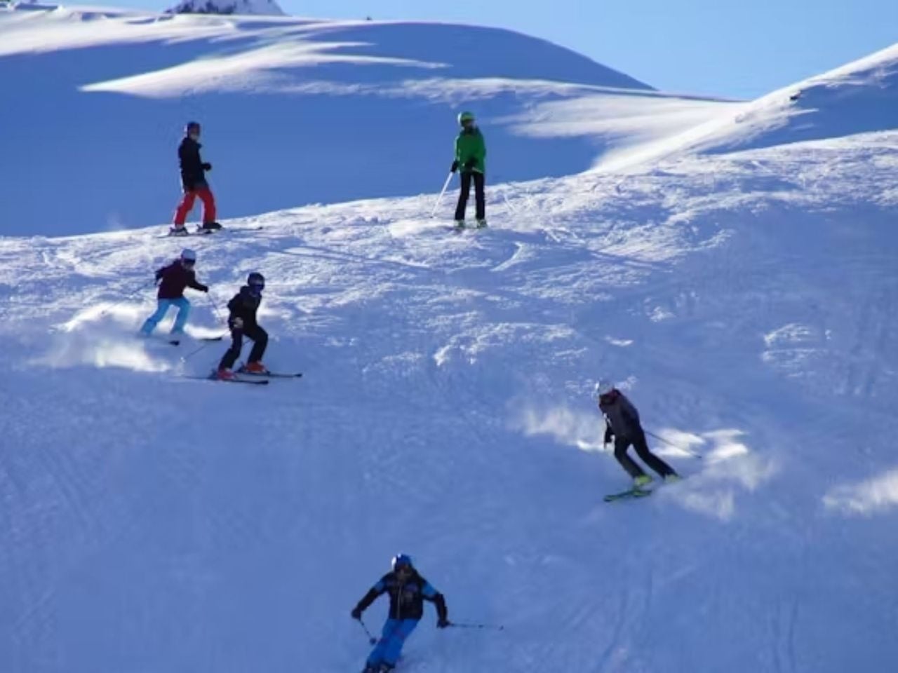 Groupe d\'école de ski pour enfants de 7 à 16 ans à Arosa