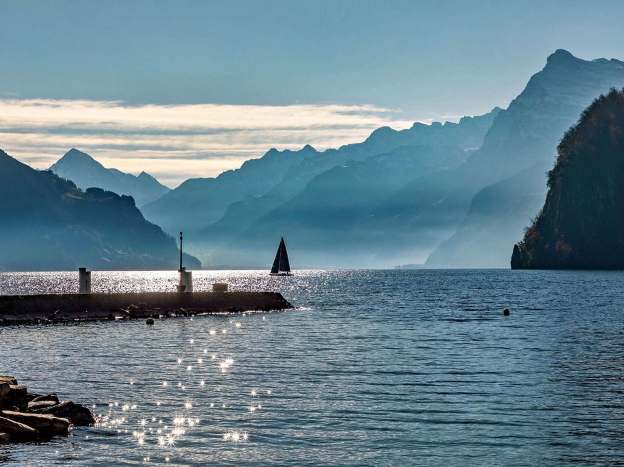 Eisbaden im Vierwaldstättersee