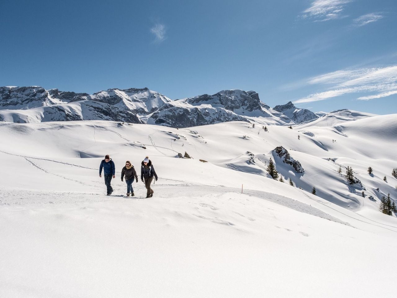 Winter hiking pass at Betelberg