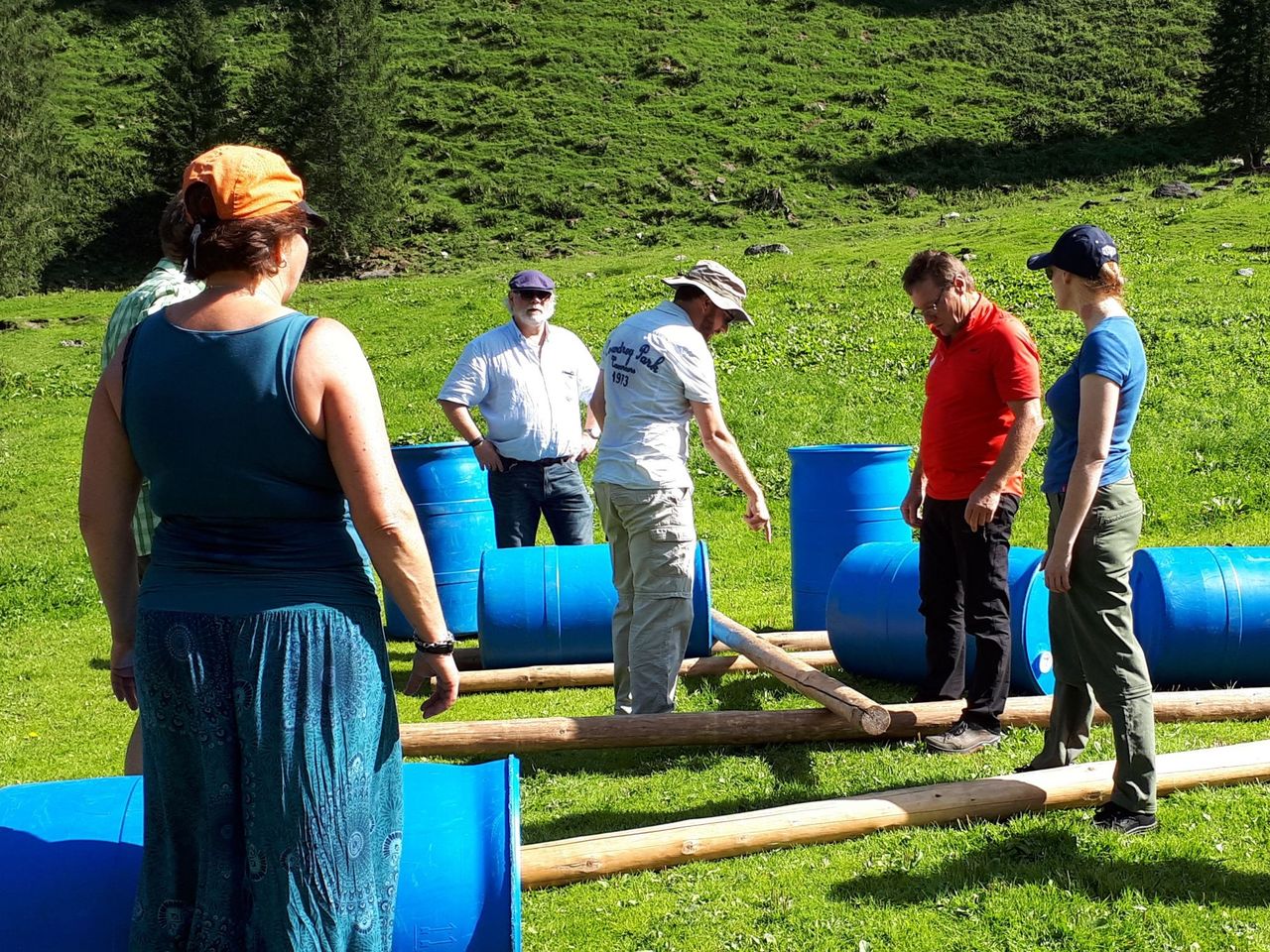 Teamevent Floss bauen am Vierwaldstättersee