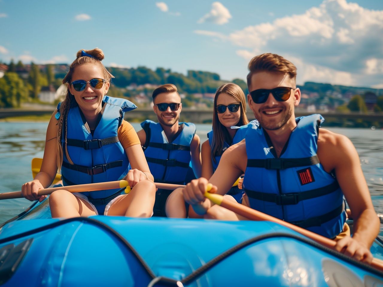 Rhyböötle für 2-6 Personen: Schlauchboot mieten ab Stein am Rhein bis Schaffhausen