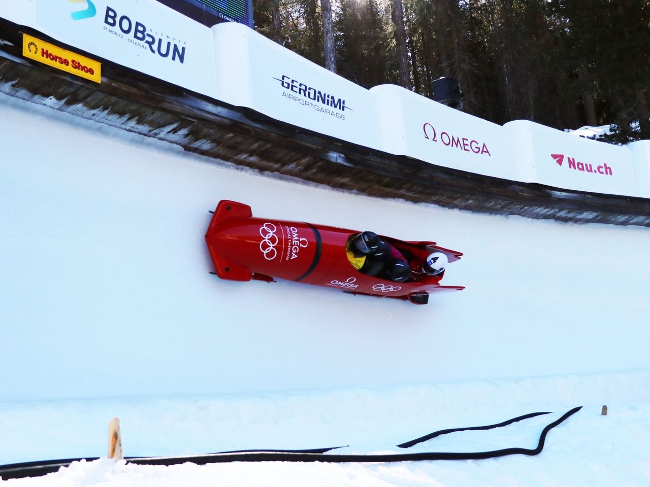 Olympia Bobfahrt in St. Moritz