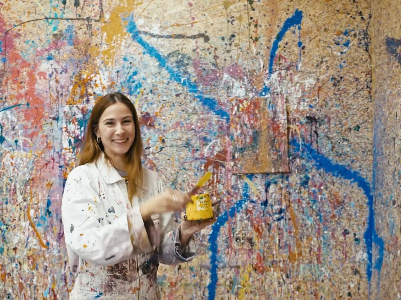 Action Painting in Zürich privater Workshop