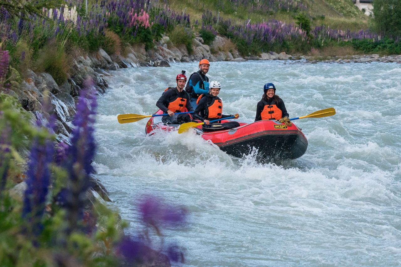 River Rafting für Familien auf dem Inn im Engadin