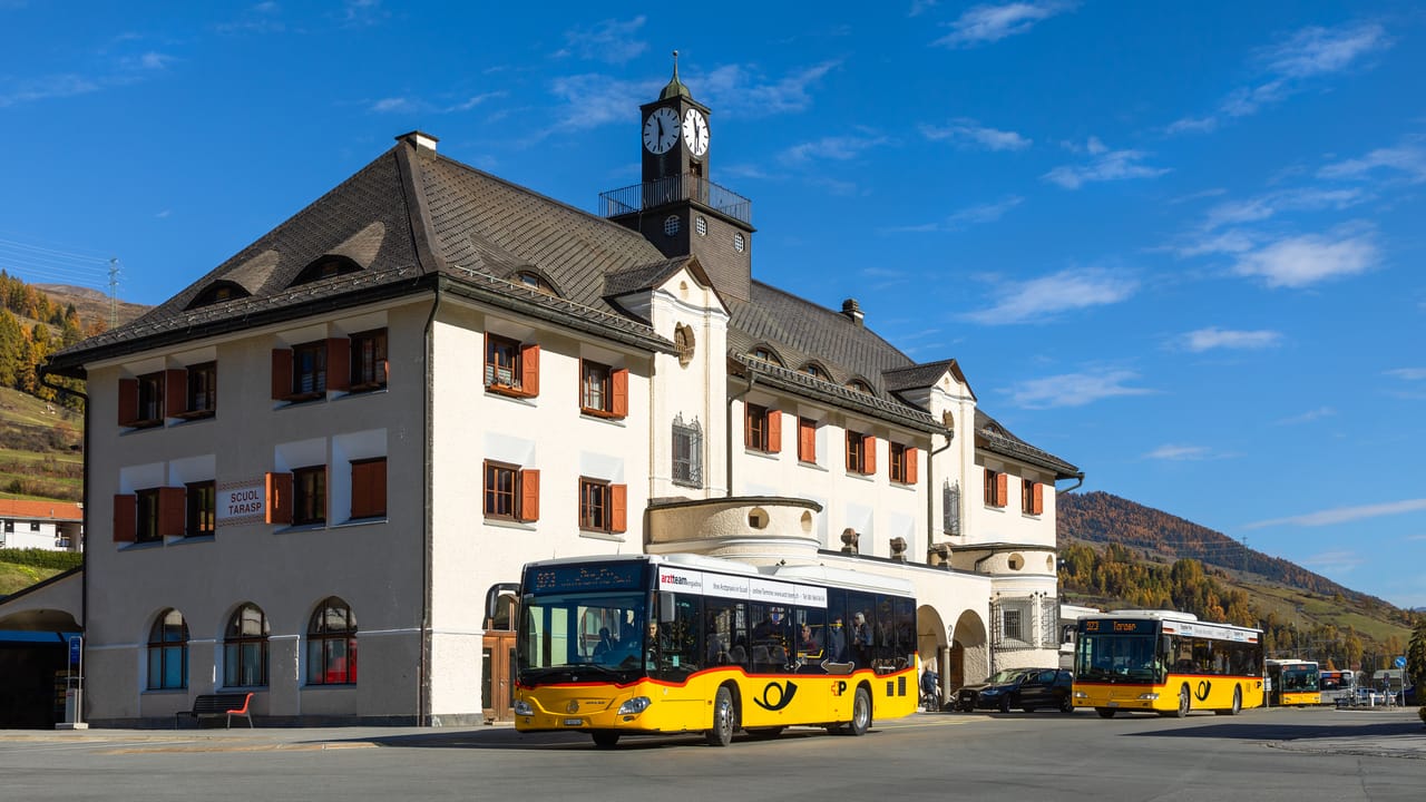 Val Sinestra Postbus ticket from Scuol return