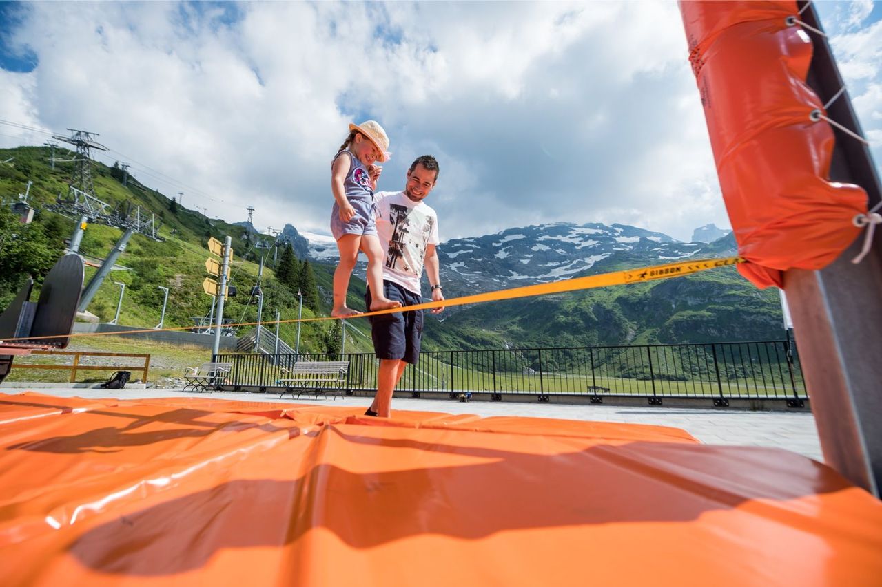 Engelberg Titlis Trübsee Slackline