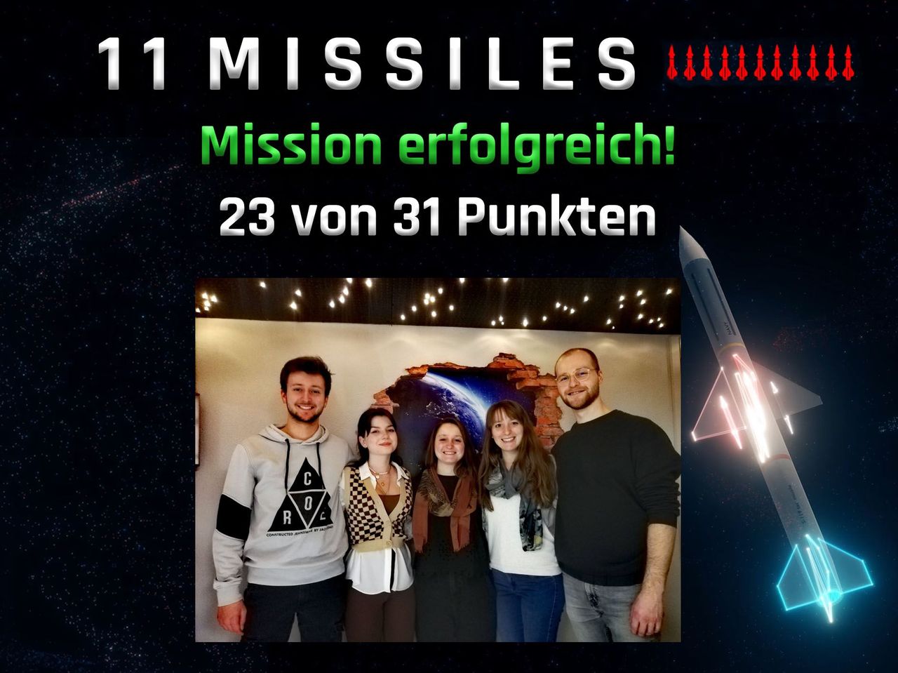 "11 Missiles" Escape Room in Niederwil Aargau