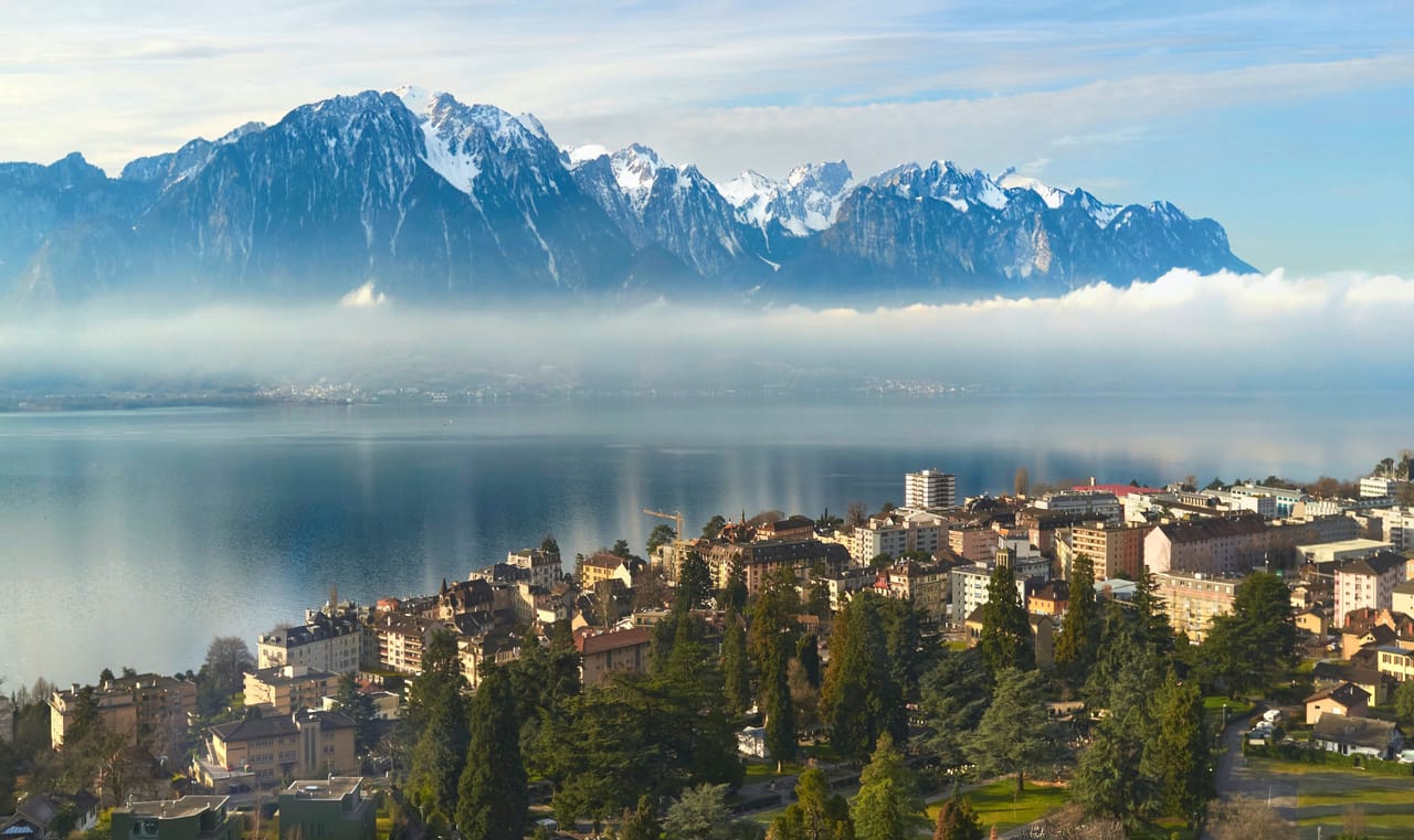 Montreux Bergpanorama