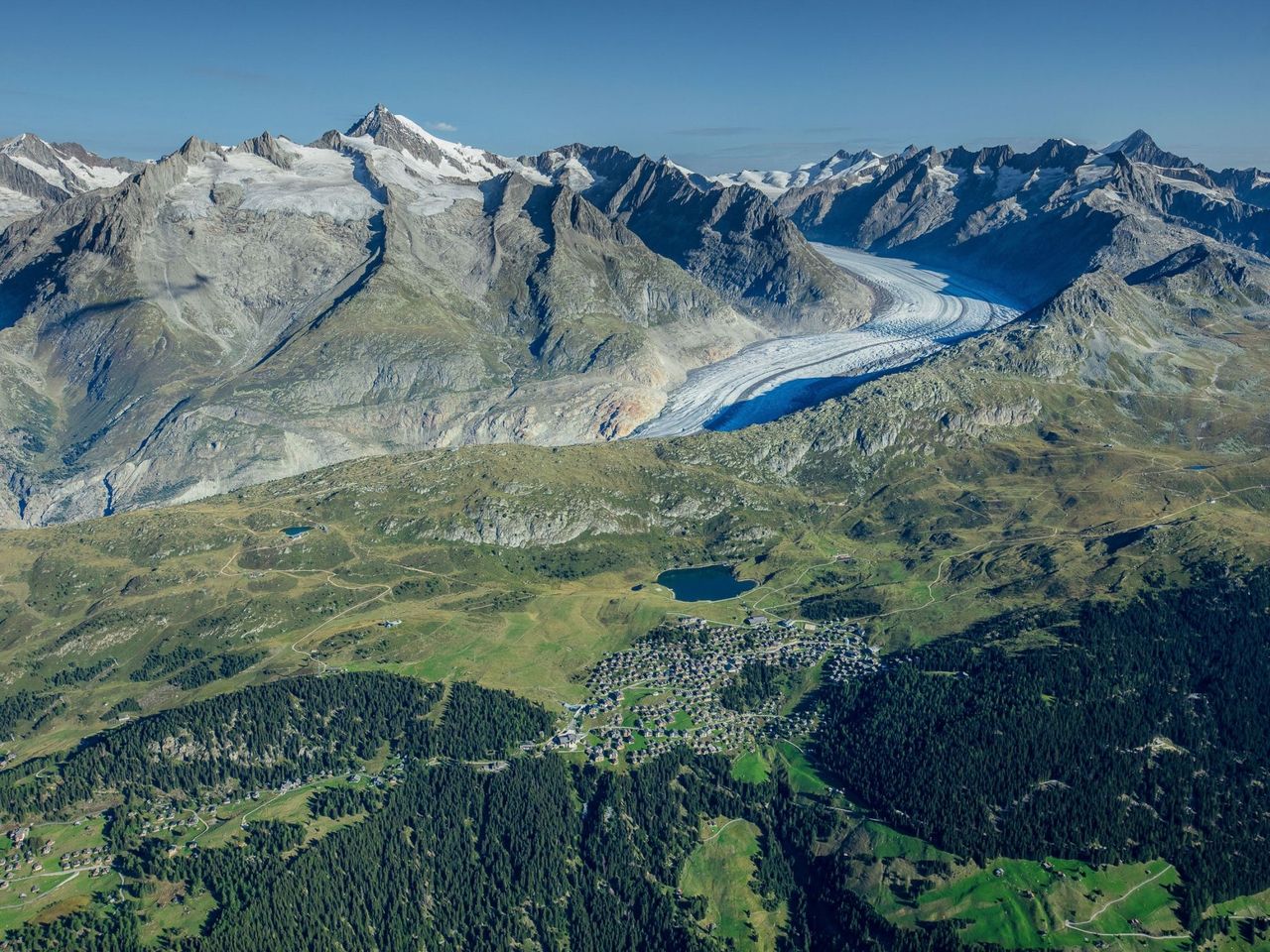 Ticket Bettmeralp mit View Point Bettmerhorn ab Bettmeralp Talstation (Grengiols) retour