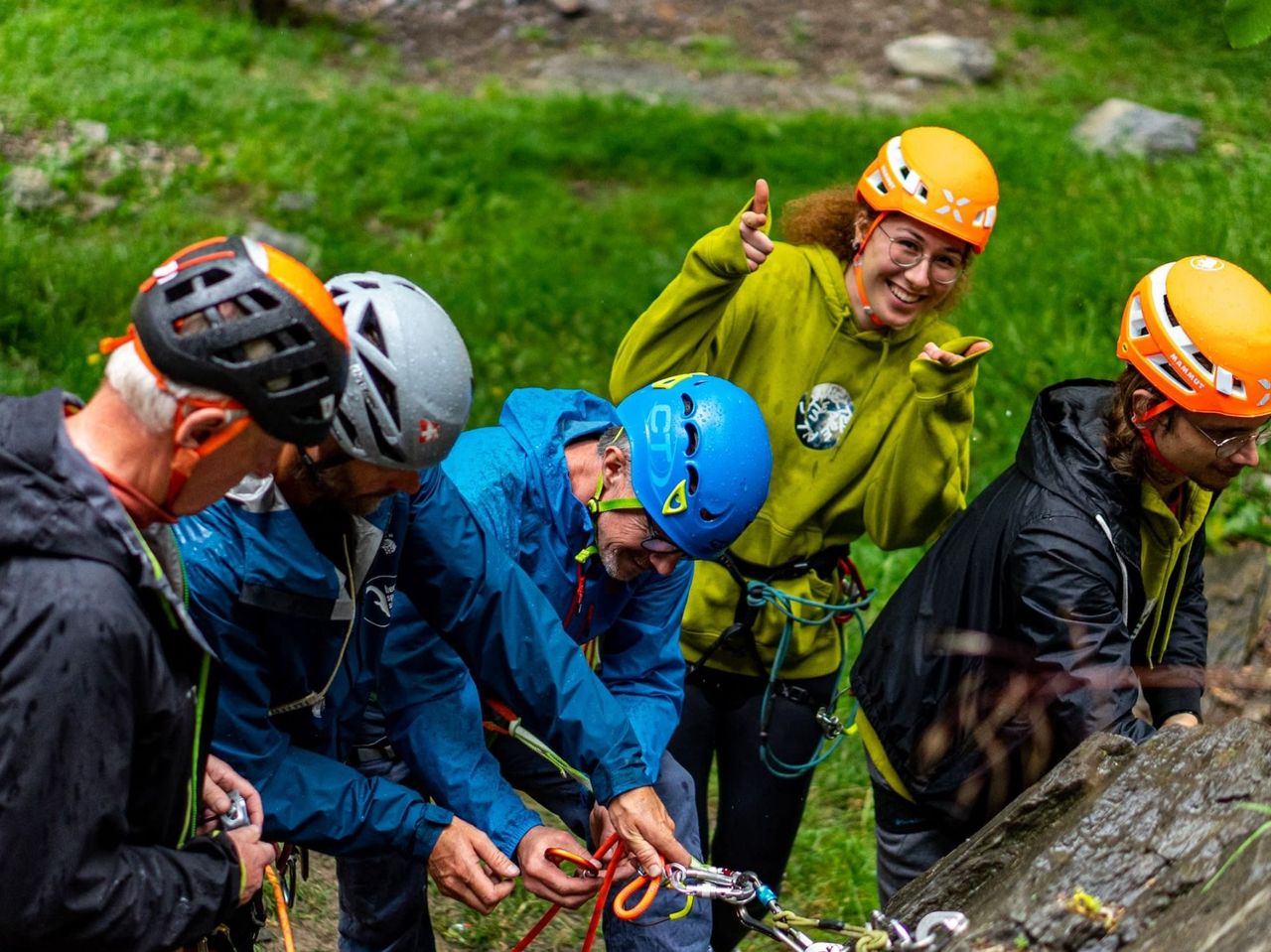 Kletterkurs für Einsteiger im Klettergarten im Churer Rheintal