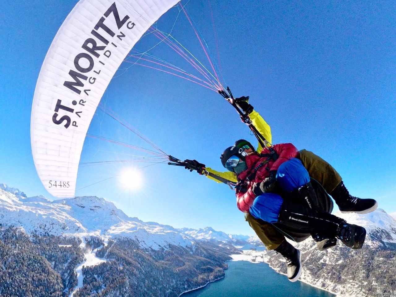 Paragliding privater Pilot halber Tag im Engadin