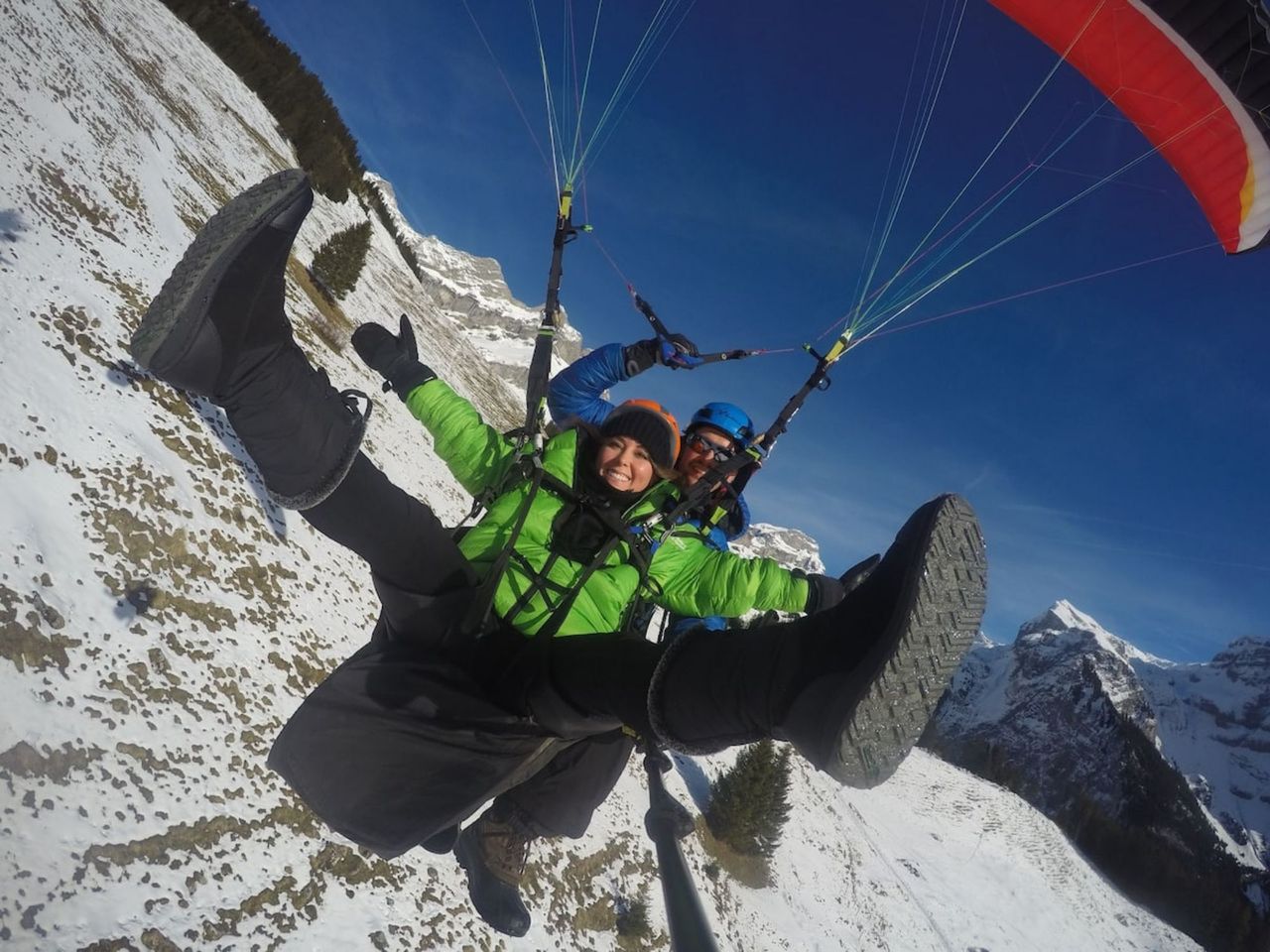 “Thermikflug” Gleitschirm Vierwaldstättersee ab Emmetten