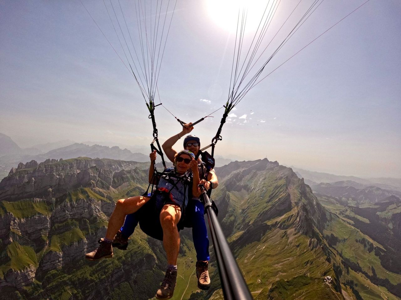 Thermikflug Gleitschirm 60 min im Alpstein