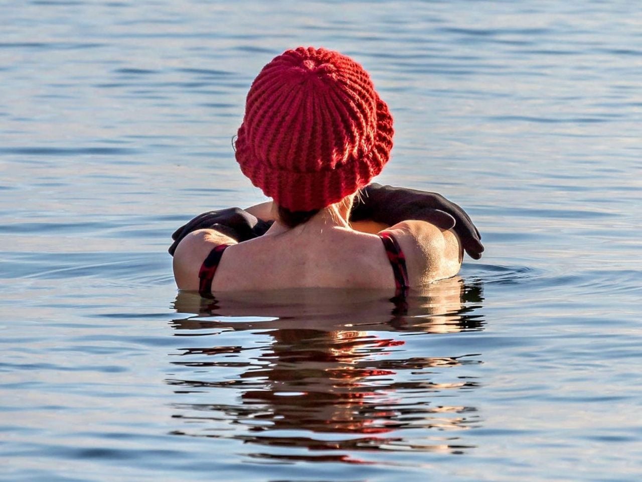 Eisbaden im Vierwaldstättersee