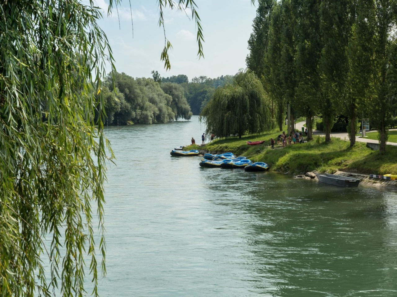 Schlauchboot Tagestour Reuss von Bremgarten nach Gebenstorf