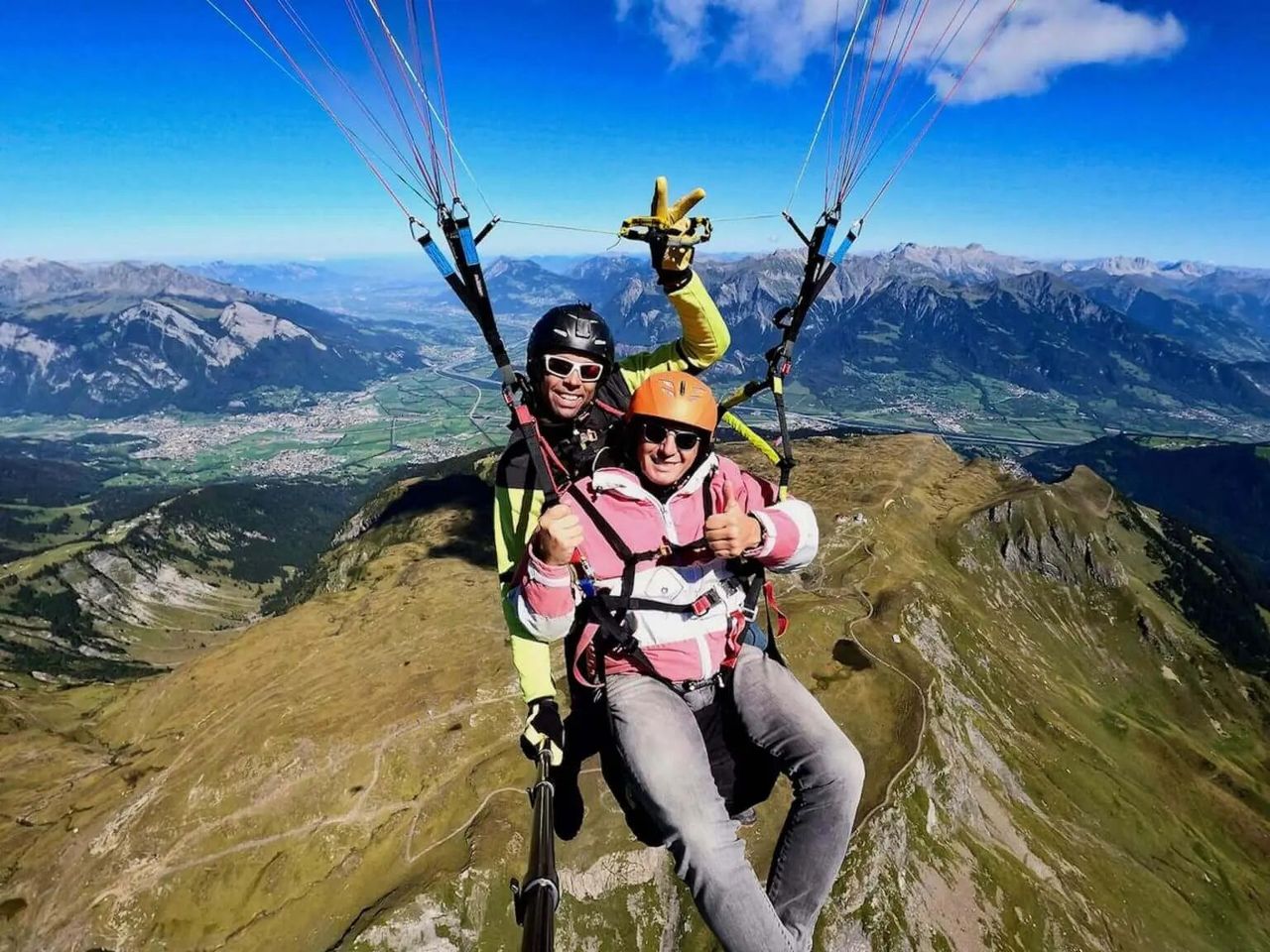 Einsteiger Tandem Gleitschirmflug im Heidiland