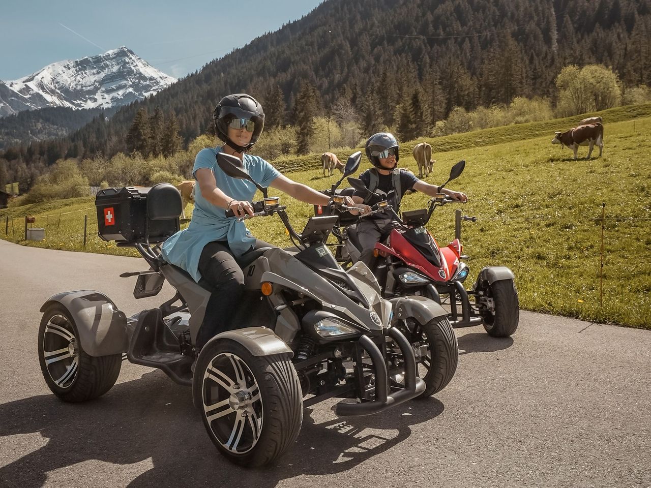 Elektro-Quad Ausflug in Gstaad und Rougemont