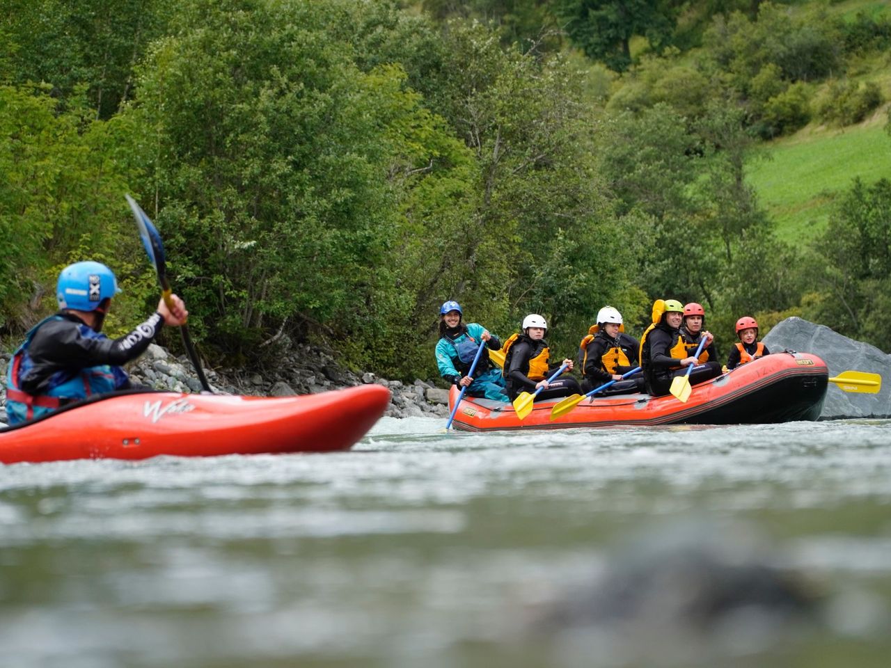 Family Rafting on the Lütschine from Interlaken