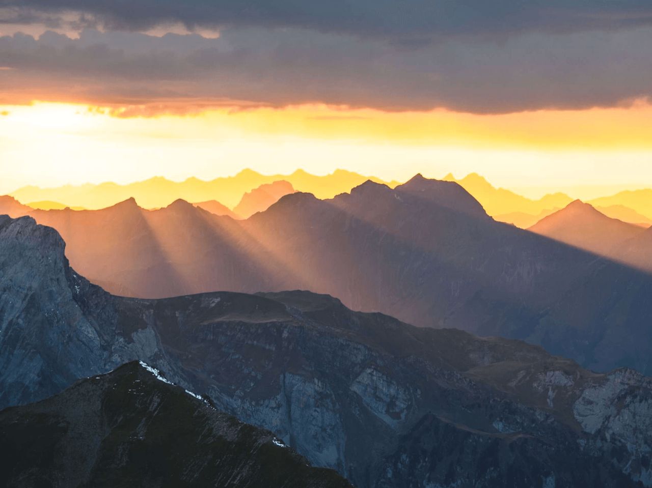 Geführte Sonnenuntergangswanderung ab Mürren