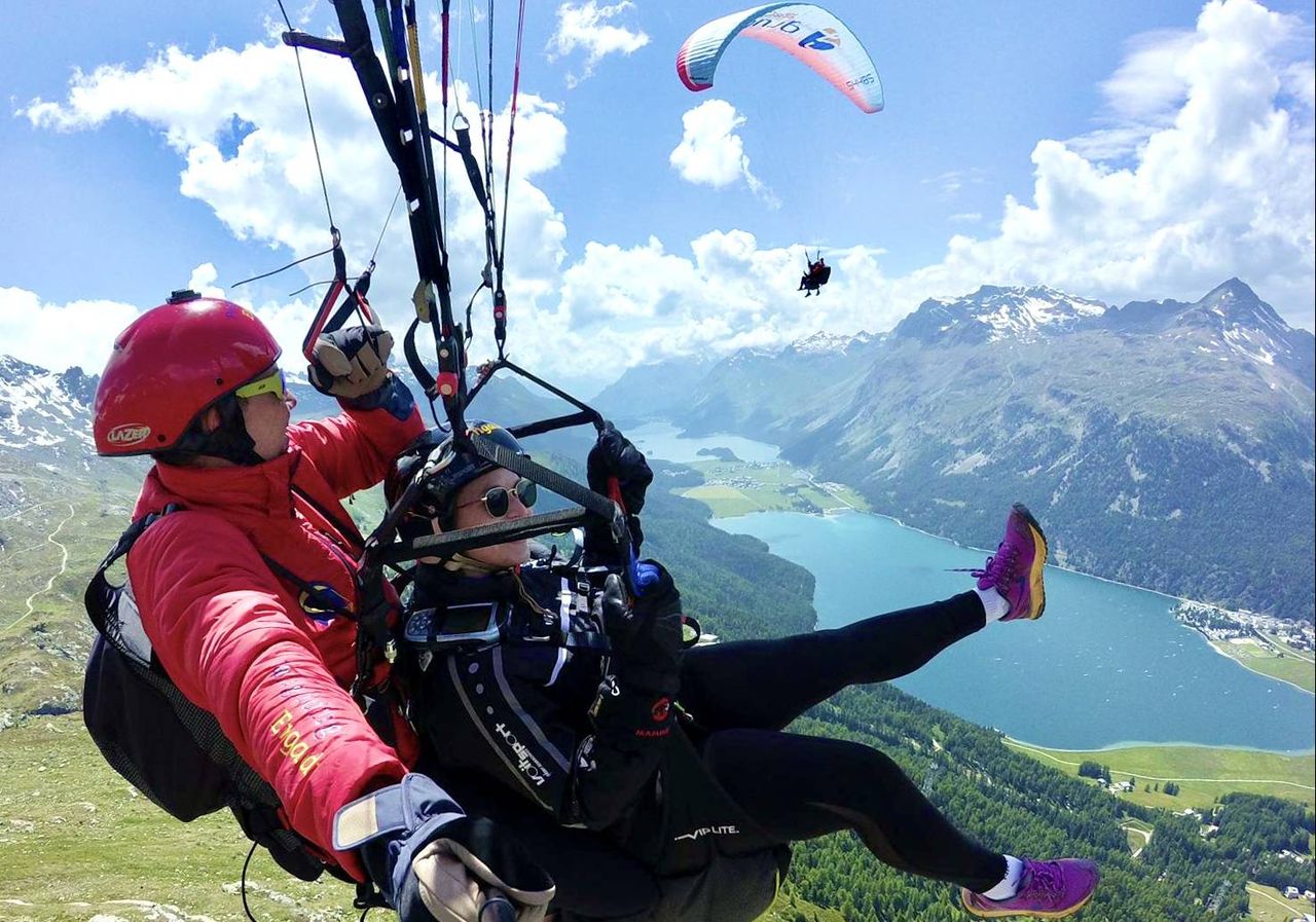 Silvaplana Sky Sommer Gleitschirmfliegen