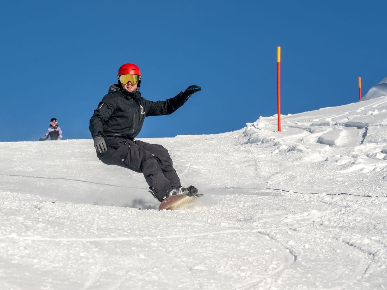 Skigebiet Hannigalp: Snowboardunterricht Privat in Grächen