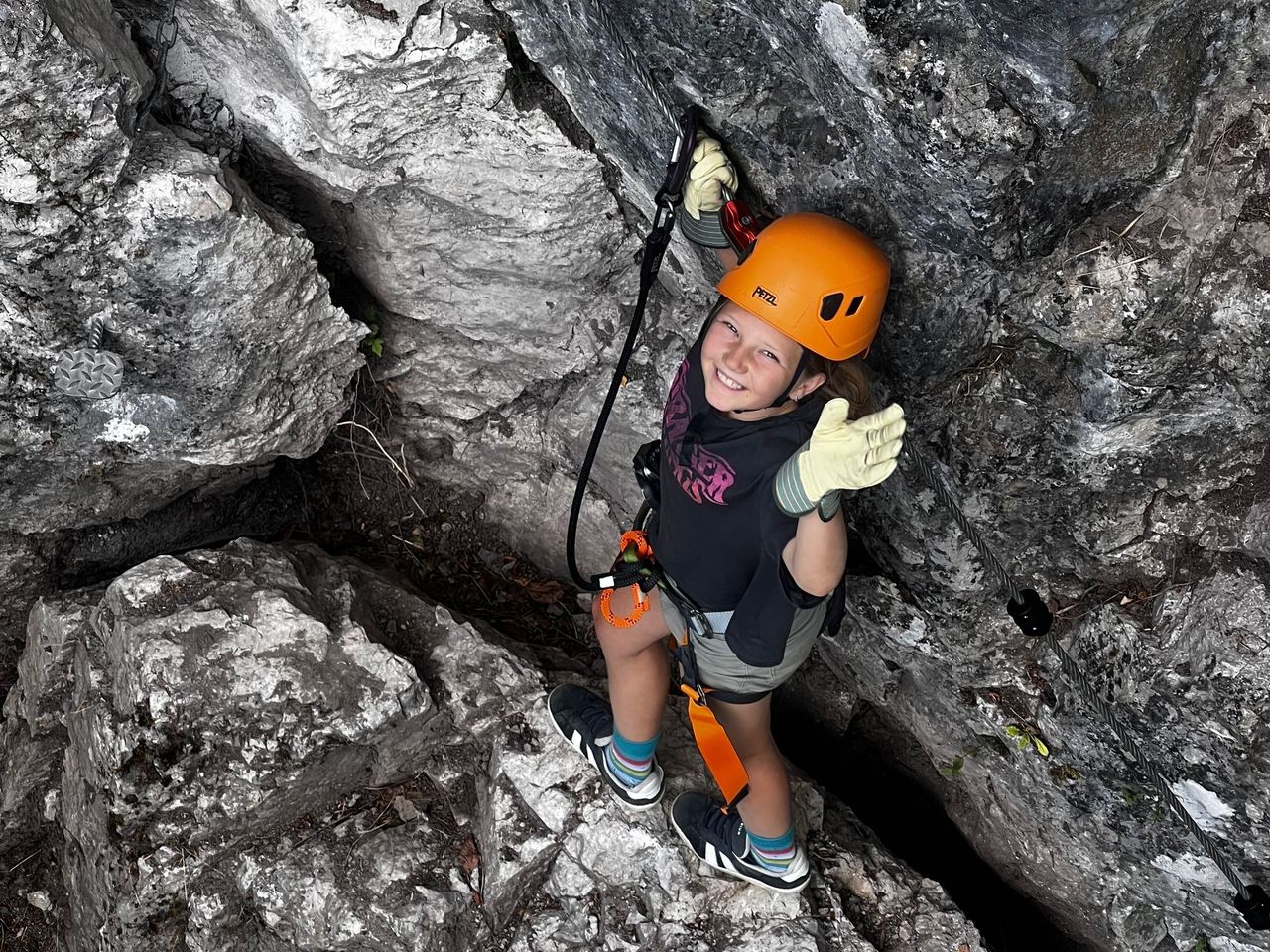 Zipline Course in the Gorge du Pissot