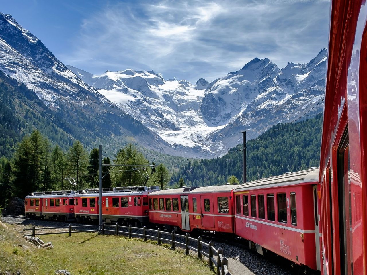 Zugticket Strecke Bernina Route