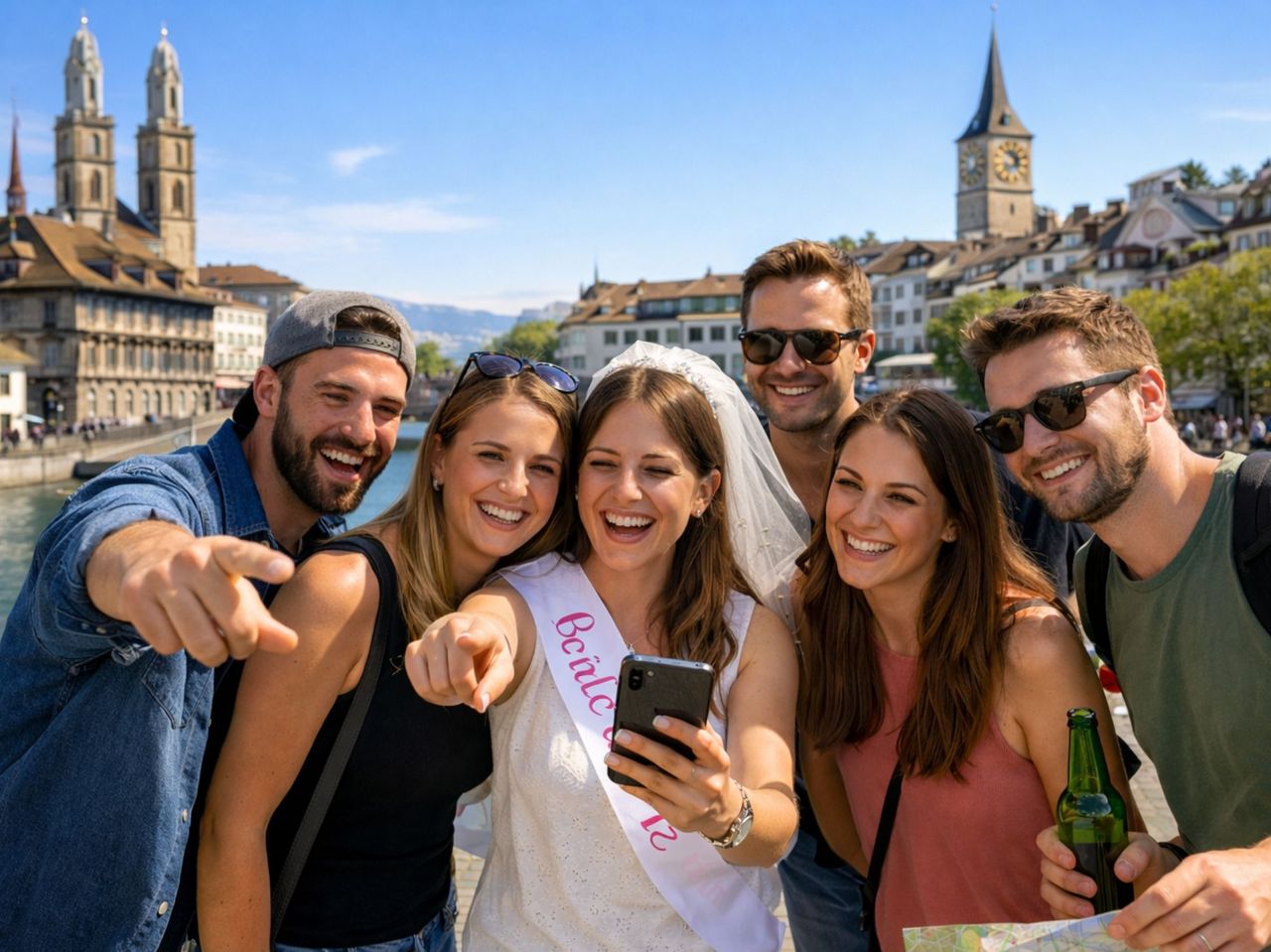 Polterchallenge "Hangover - Girls Edition" durch Zürich