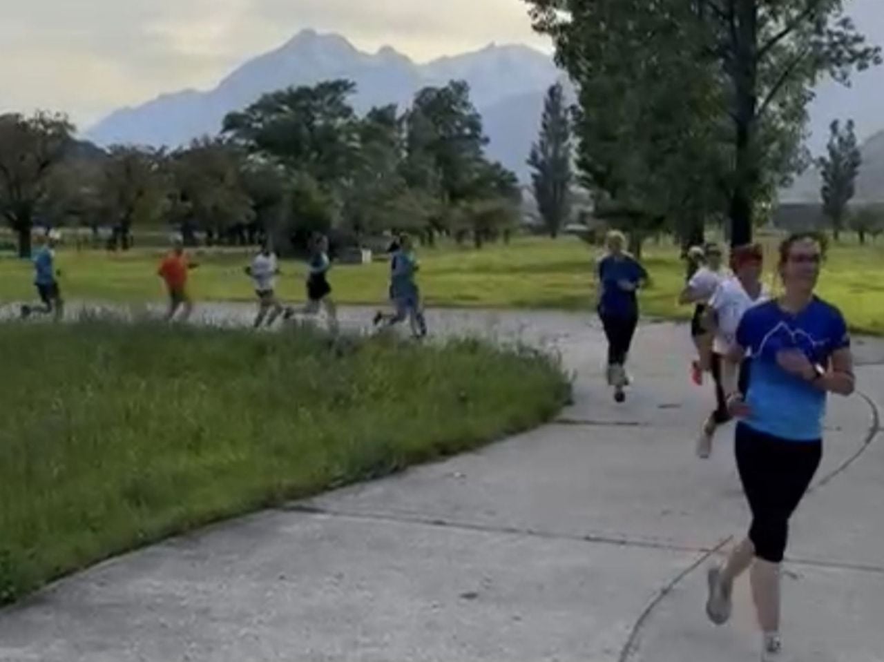 Intervall Lauftraining in der Gruppe in Lausanne