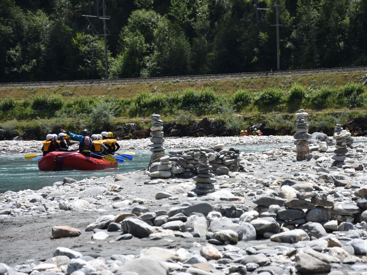 Rafting halber Tag Vorderrhein ab Ilanz
